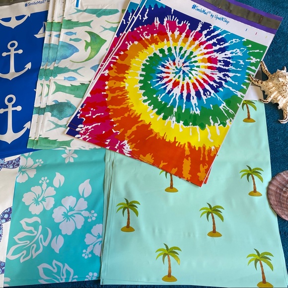 24 Pack 10X13 Blue Summer Poly Mailers PRICE FIRM - Picture 16 of 16